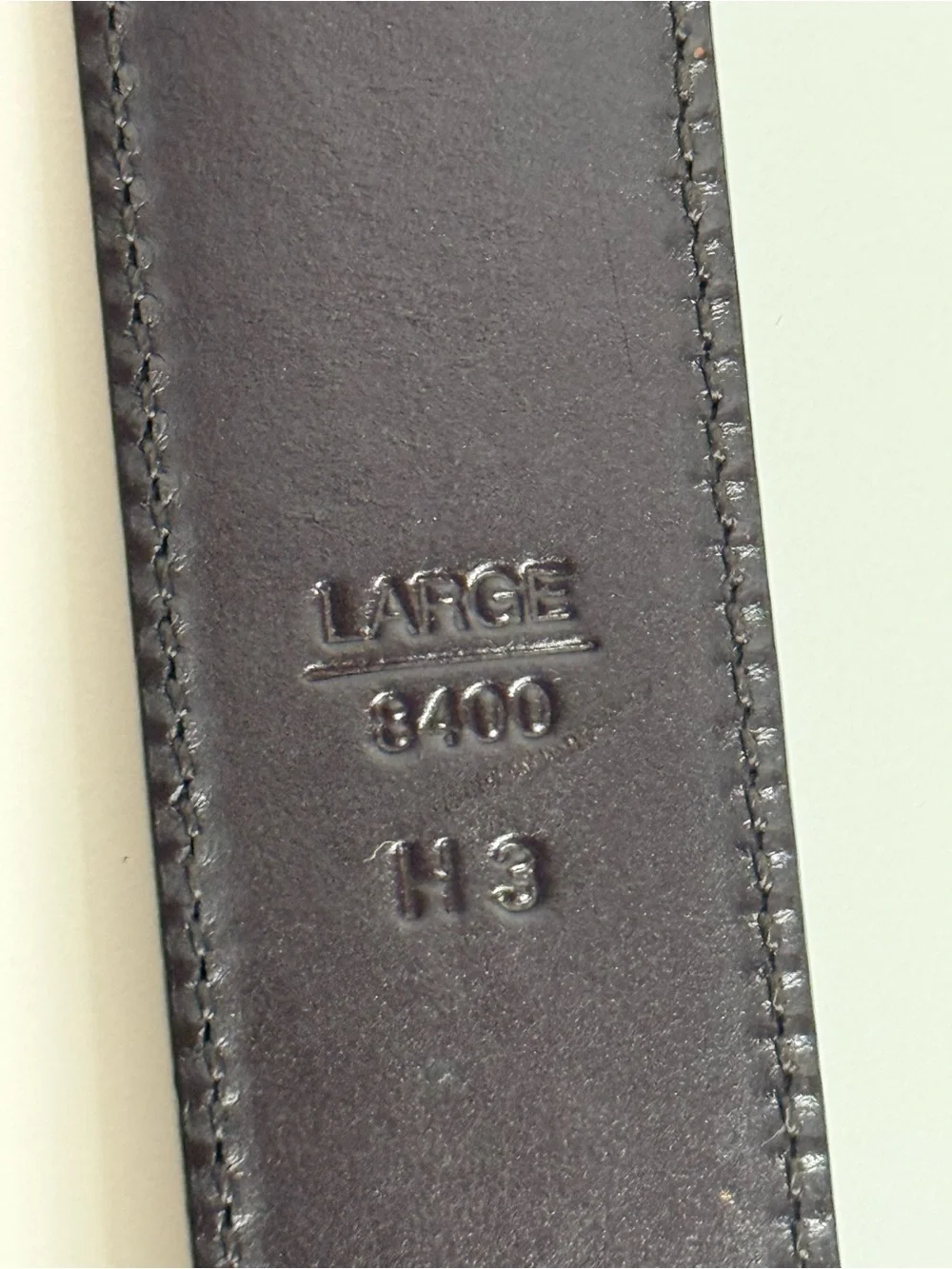Coach Vintage Dark Brown Leather Belt Style 8400 Brass Buckle